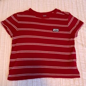 Vans Red Stripped T-Shirt